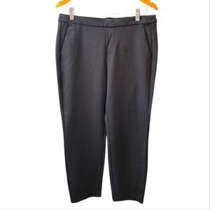 Liverpool Pull On Black Waffle Knit Ankle Pants 10